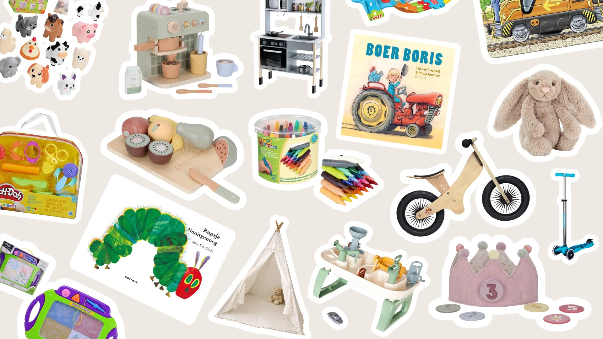 Cadeau voor een kind van 2 jaar: 30 ideeën voor een peuter die alles zelf wil