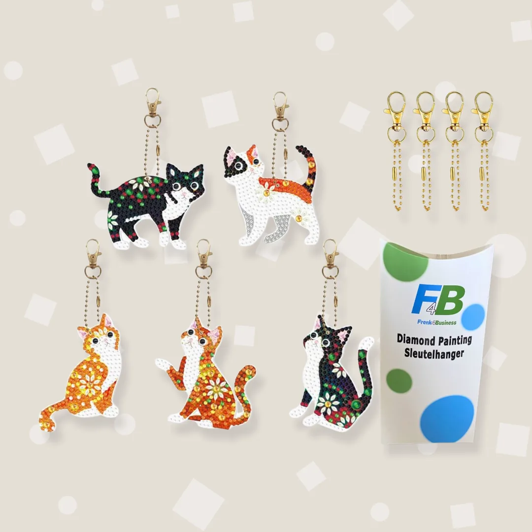 Diamond painting-sleutelhangers