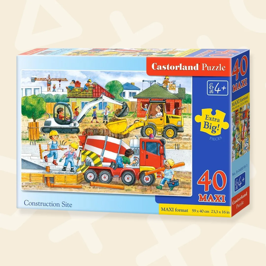 Vloerpuzzel bouwplaats
